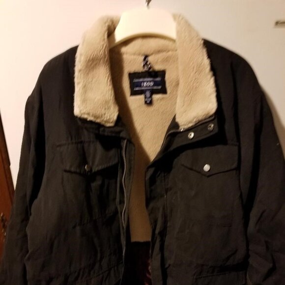 Izod Black Fleece Lined Storm Coat, 2 years old, Size 2XL